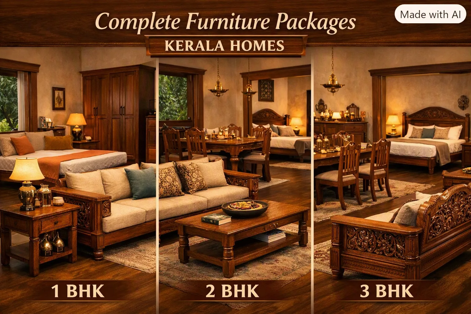 Complete Furniture Packages: How to Furnish Your 1BHK, 2BHK, or 3BHK
